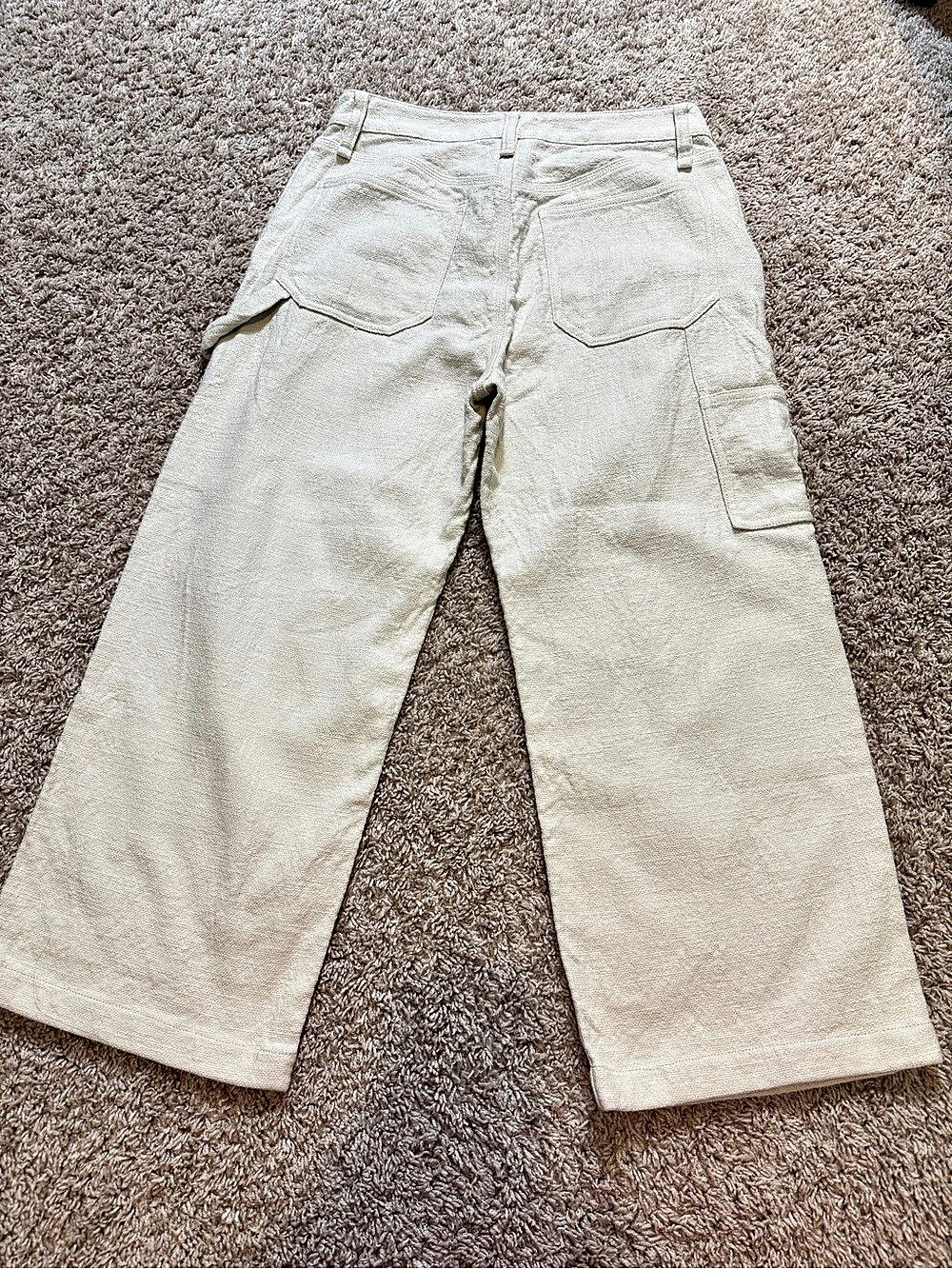 Rag&Bone Women's Cream Wide Leg Cargo Pants Size - Picture 7 of 15